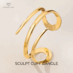 Sculpt Cuff Bangle