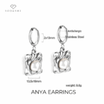 Anya Earrings Silver - Image 2
